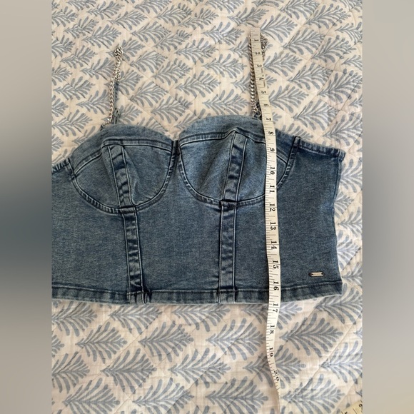 Guess Jean bustier corset chain straps ship
Back size XL Taylor Swift style - Picture 8 of 12